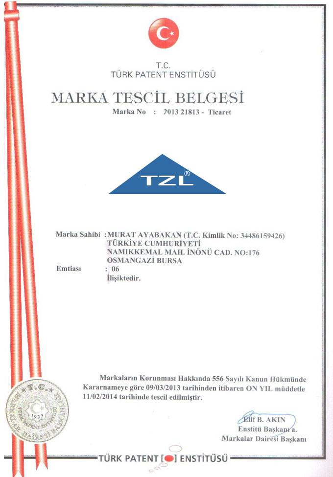 MARKA TESCİL BELGESİ